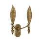 Magnolia Leaf Iron Crafted Wall Sconce - LOOMLAN - Chelsea House - Wall Sconces