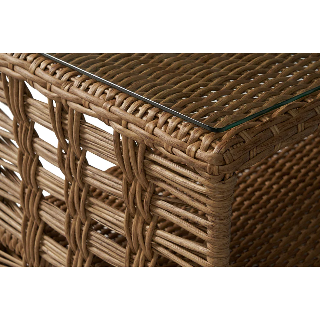 Magnolia Rectangular Outdoor Cocktail Table-Outdoor Coffee Tables-Lloyd Flanders-LOOMLAN