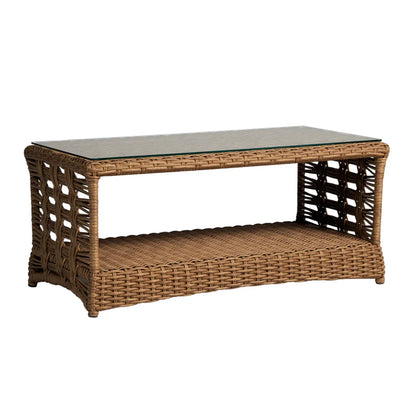 Magnolia Rectangular Outdoor Cocktail Table-Outdoor Coffee Tables-Lloyd Flanders-LOOMLAN