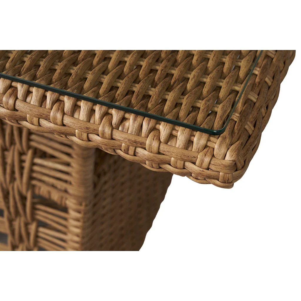 Magnolia Rectangular Umbrella Outdoor Dining Table-Outdoor Dining Tables-Lloyd Flanders-LOOMLAN