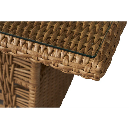 Magnolia Rectangular Umbrella Outdoor Dining Table-Outdoor Dining Tables-Lloyd Flanders-LOOMLAN