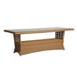Magnolia Rectangular Umbrella Outdoor Dining Table-Outdoor Dining Tables-Lloyd Flanders-LOOMLAN