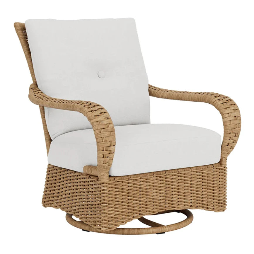 Magnolia Swivel Glider Outdoor Lounge Chair-Outdoor Lounge Chairs-Lloyd Flanders-LOOMLAN