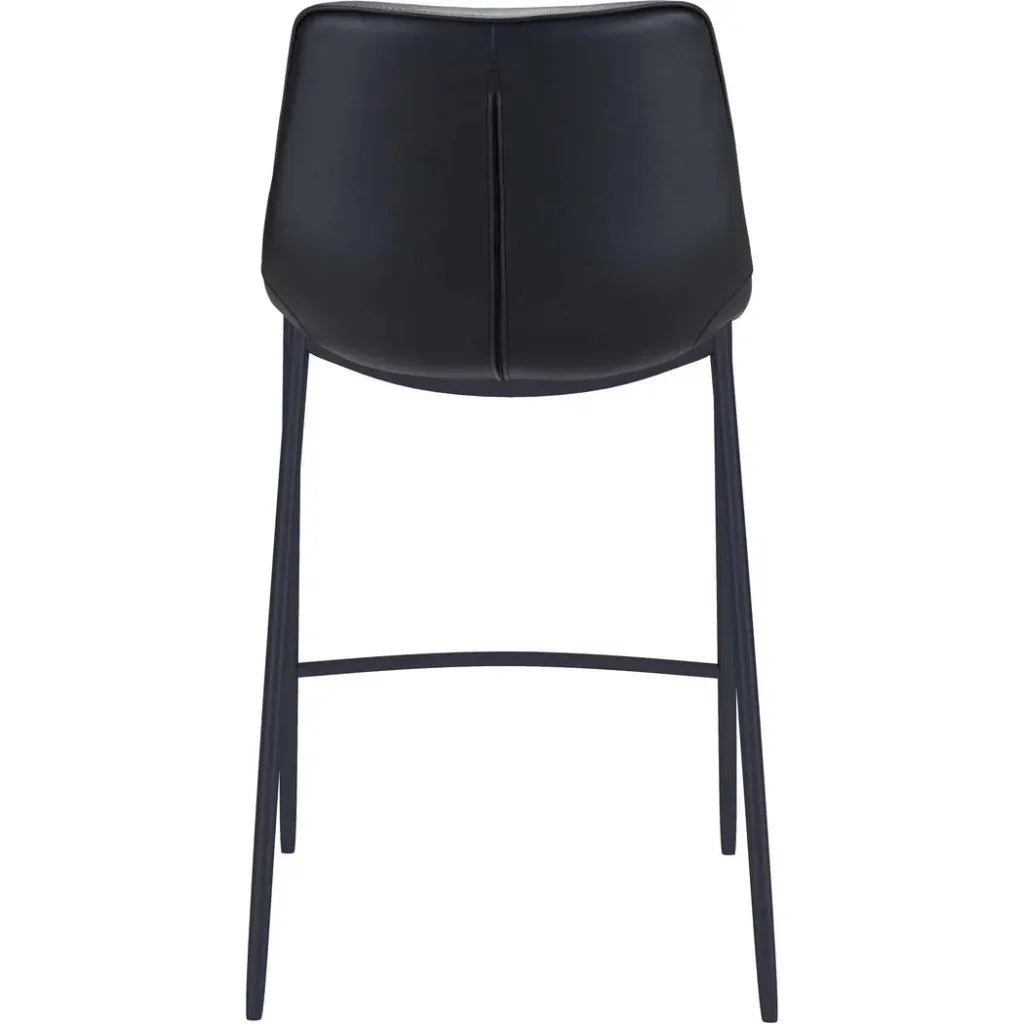 Magnus Bar Chair (Set of 2) Black - LOOMLAN - Zuo Modern - Bar Stools