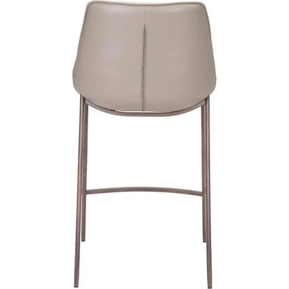 Magnus Counter Stool 2PC Gray & Walnut - LOOMLAN - Zuo Modern - Counter Stools