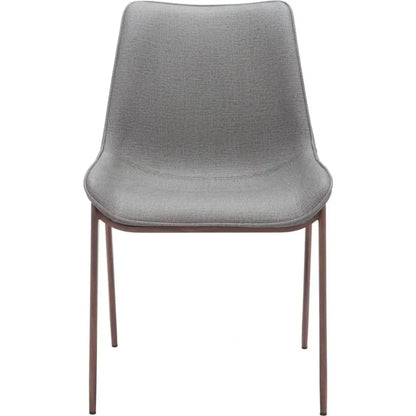 Magnus Leather Dining Chair 2PC - LOOMLAN - Zuo Modern - Dining Chairs