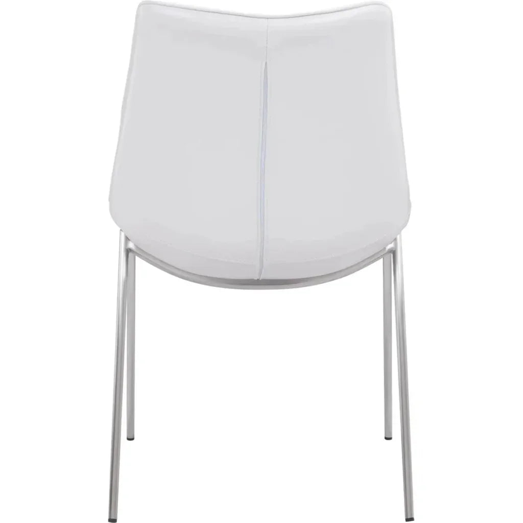 Magnus Leather Dining Chair 2PC - LOOMLAN - Zuo Modern - Dining Chairs