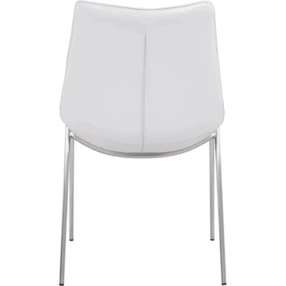 Magnus Leather Dining Chair 2PC - LOOMLAN - Zuo Modern - Dining Chairs