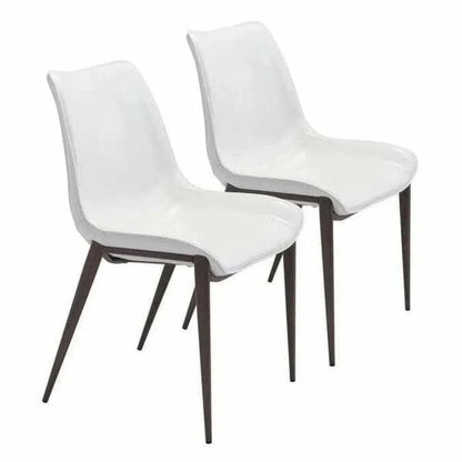 Magnus Leather Dining Chair 2PC - LOOMLAN - Zuo Modern - Dining Chairs