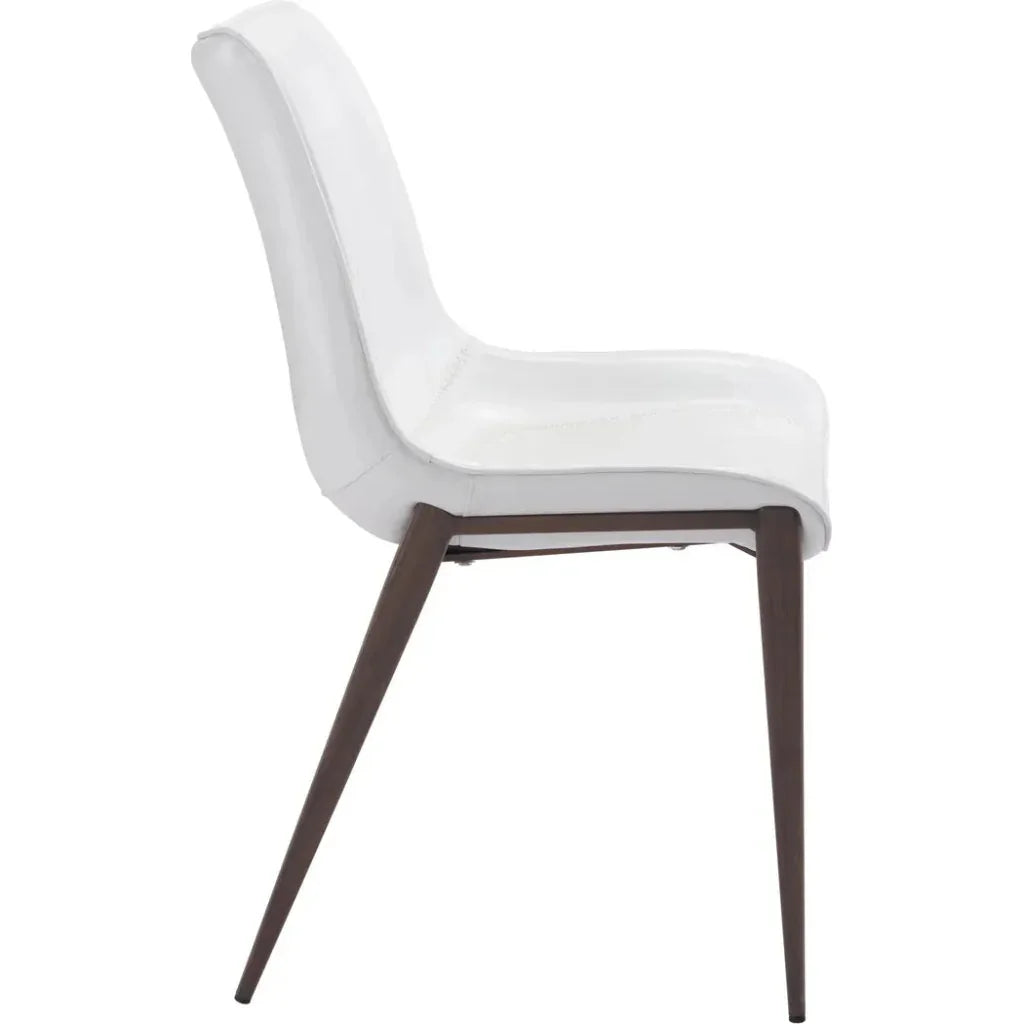 Magnus Leather Dining Chair 2PC - LOOMLAN - Zuo Modern - Dining Chairs