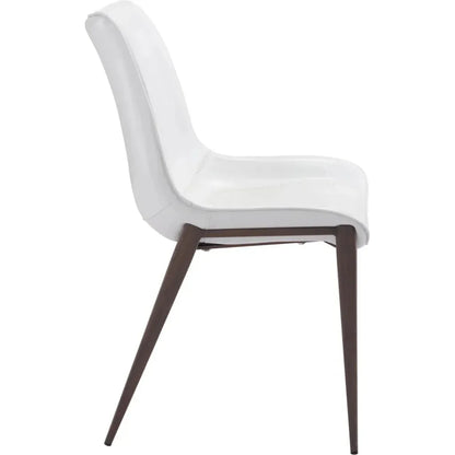 Magnus Leather Dining Chair 2PC - LOOMLAN - Zuo Modern - Dining Chairs