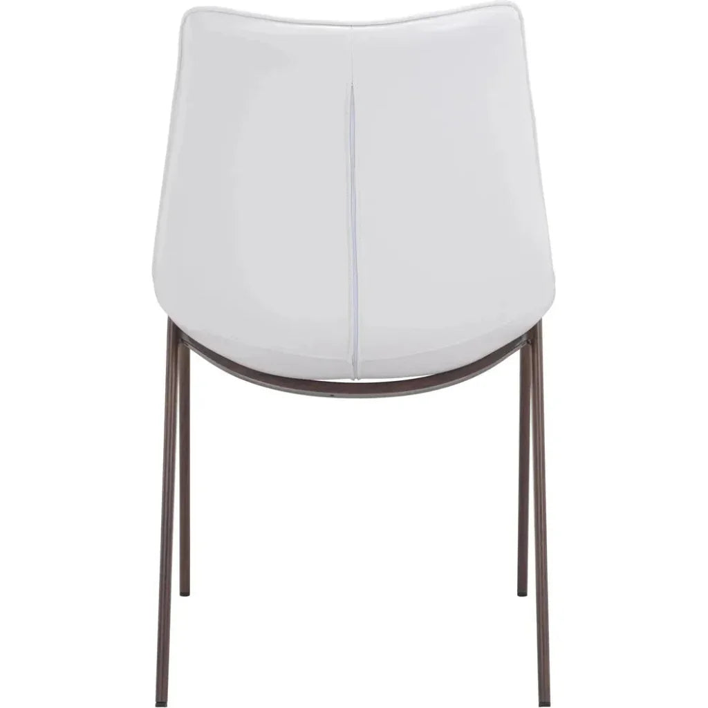 Magnus Leather Dining Chair 2PC - LOOMLAN - Zuo Modern - Dining Chairs