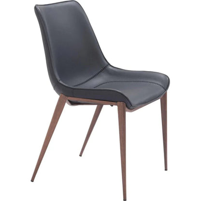 Magnus Leather Dining Chair 2PC - LOOMLAN - Zuo Modern - Dining Chairs