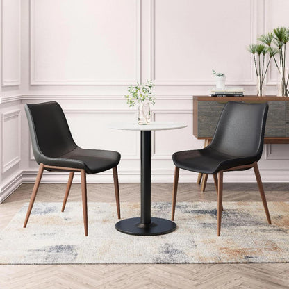 Magnus Leather Dining Chair 2PC - LOOMLAN - Zuo Modern - Dining Chairs