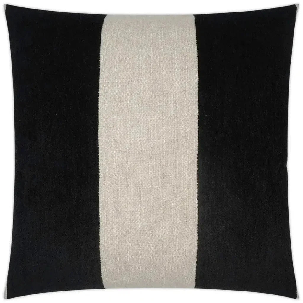 Magritte Band / Ribbon Black Large Throw Pillow Insert - LOOMLAN - D.V. Kap - Throw Pillows
