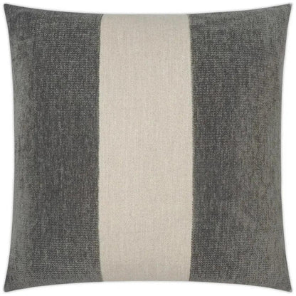 Magritte Slate Ribbon Grey Large Throw Pillow Insert - LOOMLAN - D.V. Kap - Throw Pillows