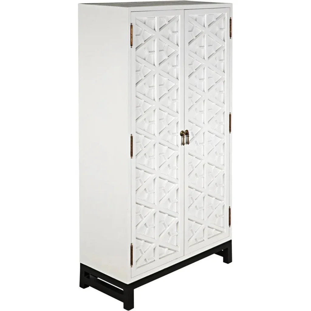 Maharadscha Carved Mahogany Hutch