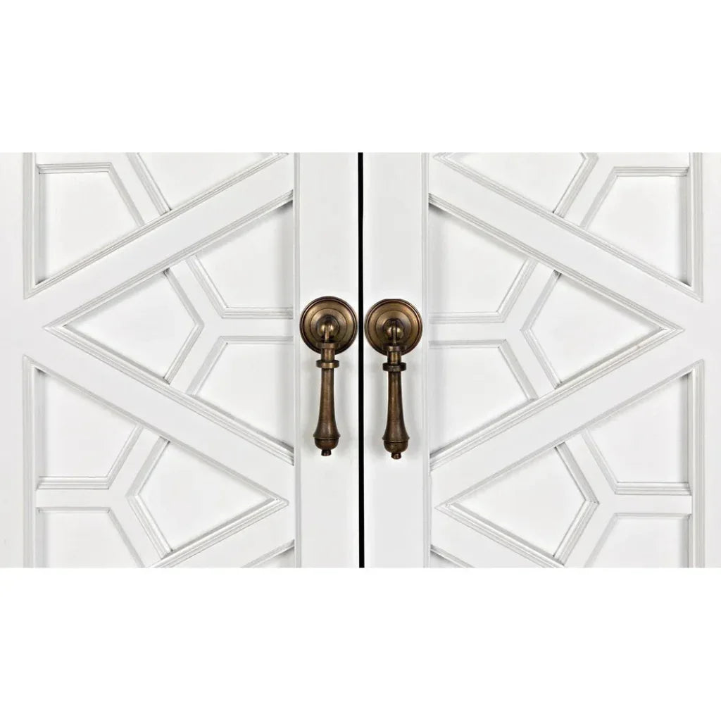 Maharadscha Carved Mahogany Hutch