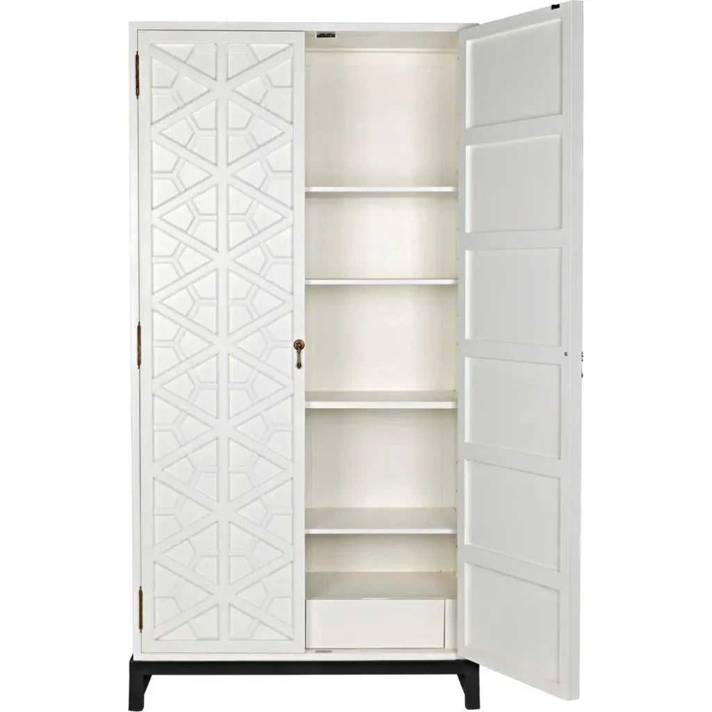 Maharadscha Carved Mahogany Hutch