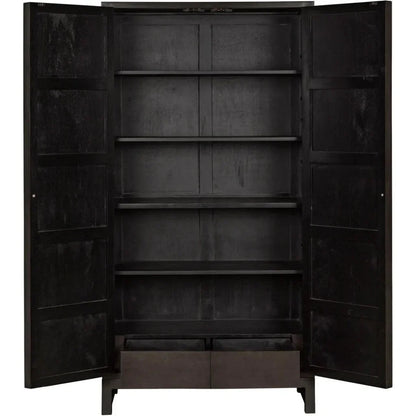 Maharadscha Carved Mahogany Hutch