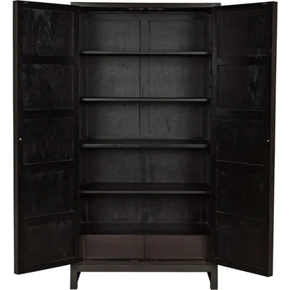 Maharadscha Carved Mahogany Hutch