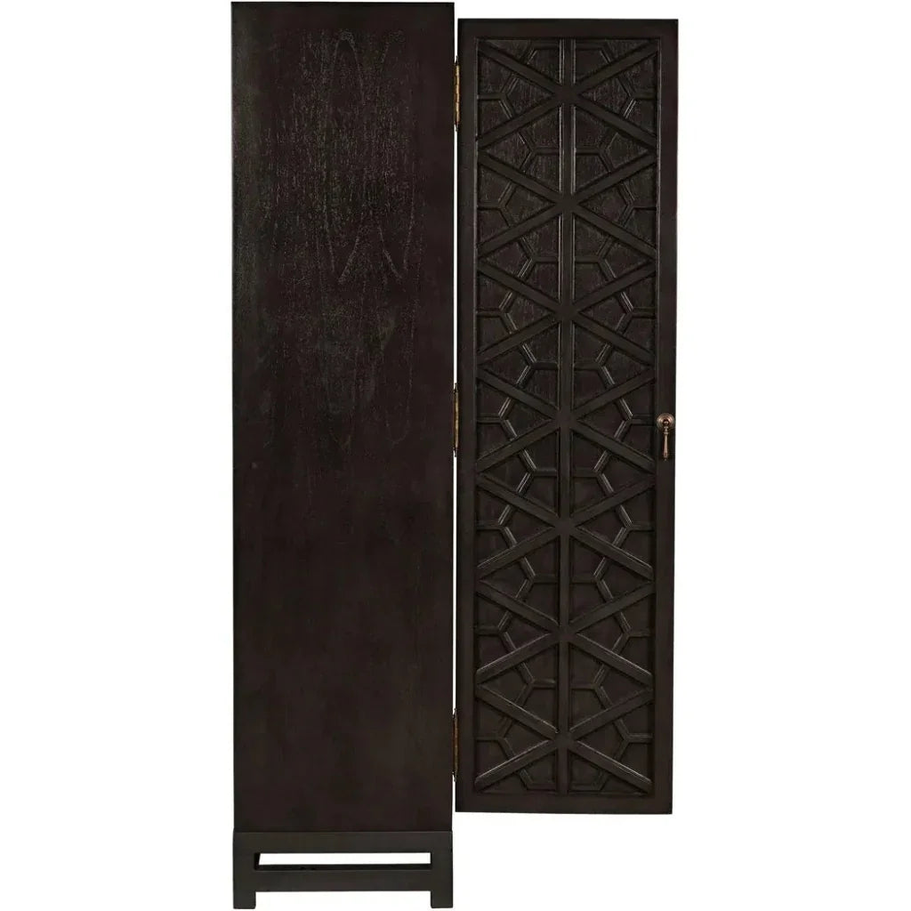 Maharadscha Carved Mahogany Hutch