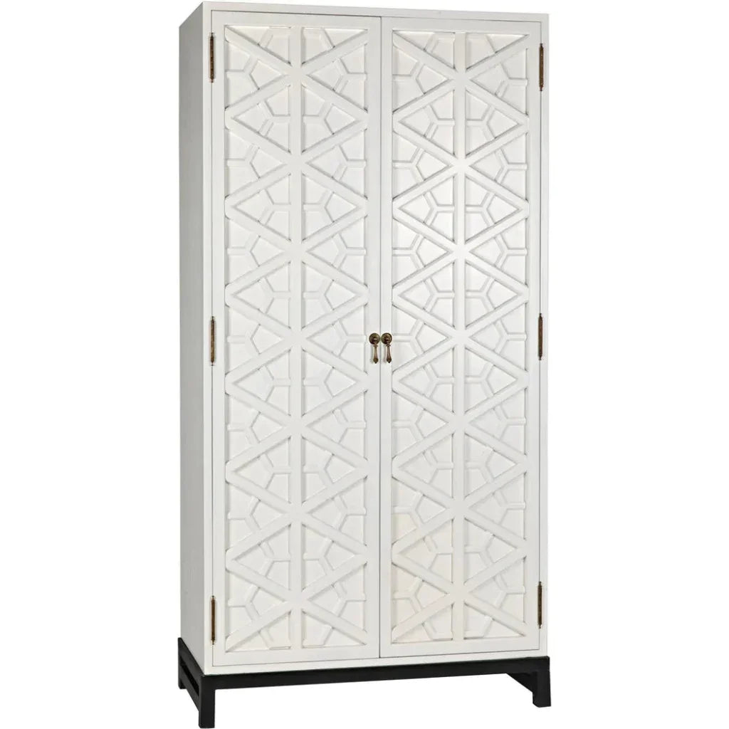 Maharadscha Carved Mahogany Hutch