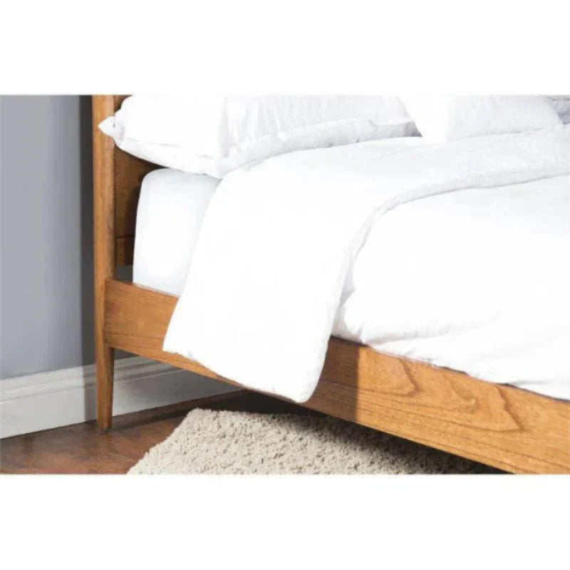 Mahogany Wood Eastern King Panel Bed Frame - LOOMLAN - Sunny D - Beds