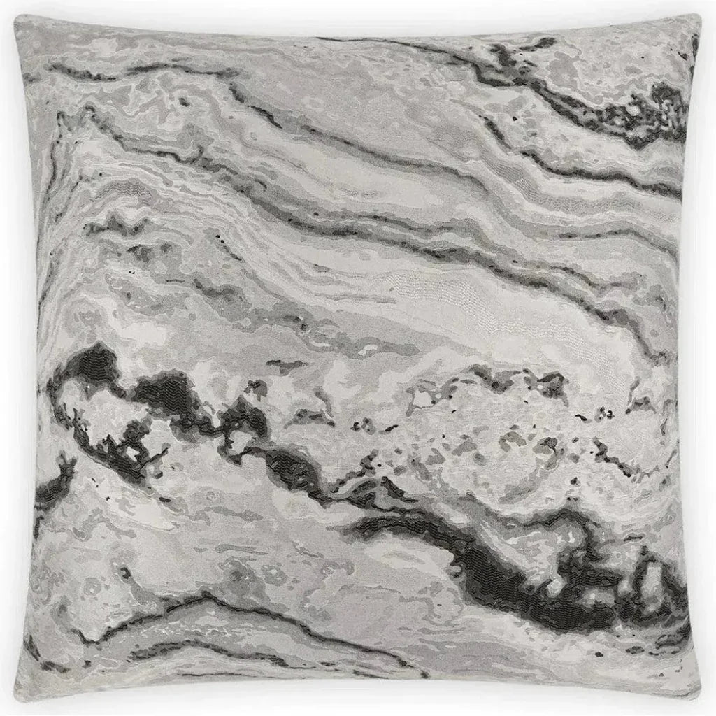 Mahwah Onyx Grey Throw Pillow With Insert - LOOMLAN - Throw Pillows