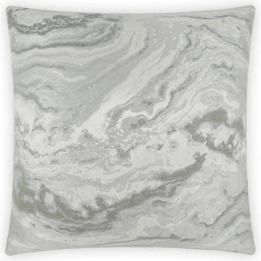 Mahwah Silver Silver Throw Pillow Insert - LOOMLAN - Throw Pillows