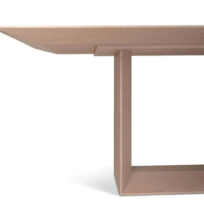 Maiorca Wood Rectangular Dining Table-Dining Tables-Urbia-LOOMLAN