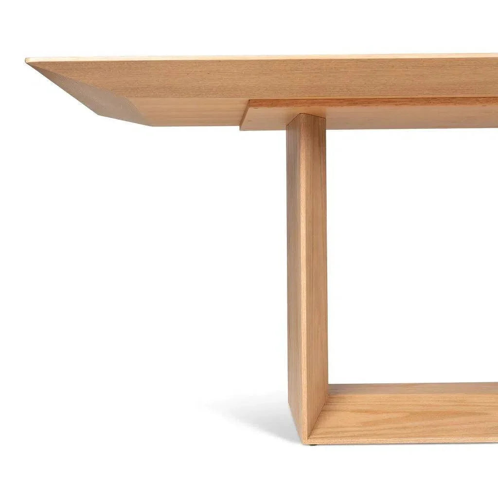 Maiorca Wood Rectangular Dining Table-Dining Tables-Urbia-LOOMLAN