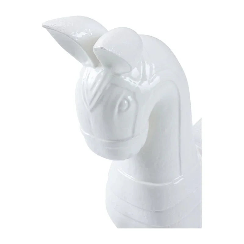 Majestic Horse Ceramic Made Sculpture - LOOMLAN - Chelsea House - Statues & Sculptures