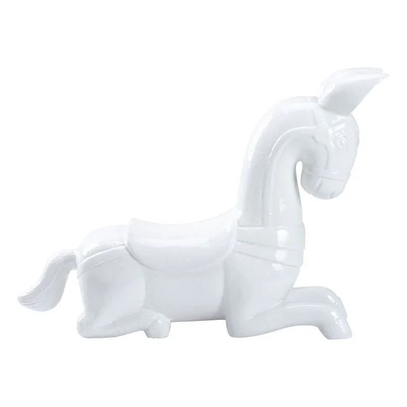Majestic Horse Ceramic Made Sculpture - LOOMLAN - Chelsea House - Statues & Sculptures