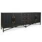 Mako Black Solid Oak Frame Sideboard - LOOMLAN - Moe's Home - Sideboards