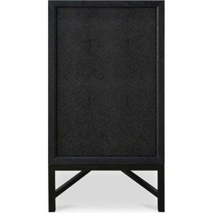 Mako Brass and Solid Oak Black Sideboard - LOOMLAN - Moe's Home - Sideboards