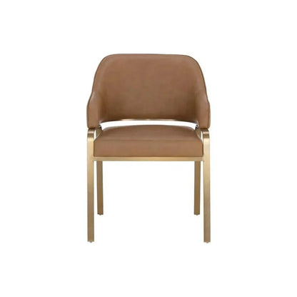 Malachi Leather Dining Armchair - LOOMLAN - SUNPAN - Dining Chairs