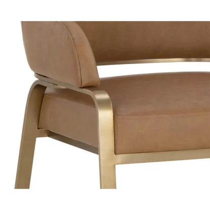 Malachi Leather Dining Armchair - LOOMLAN - SUNPAN - Dining Chairs