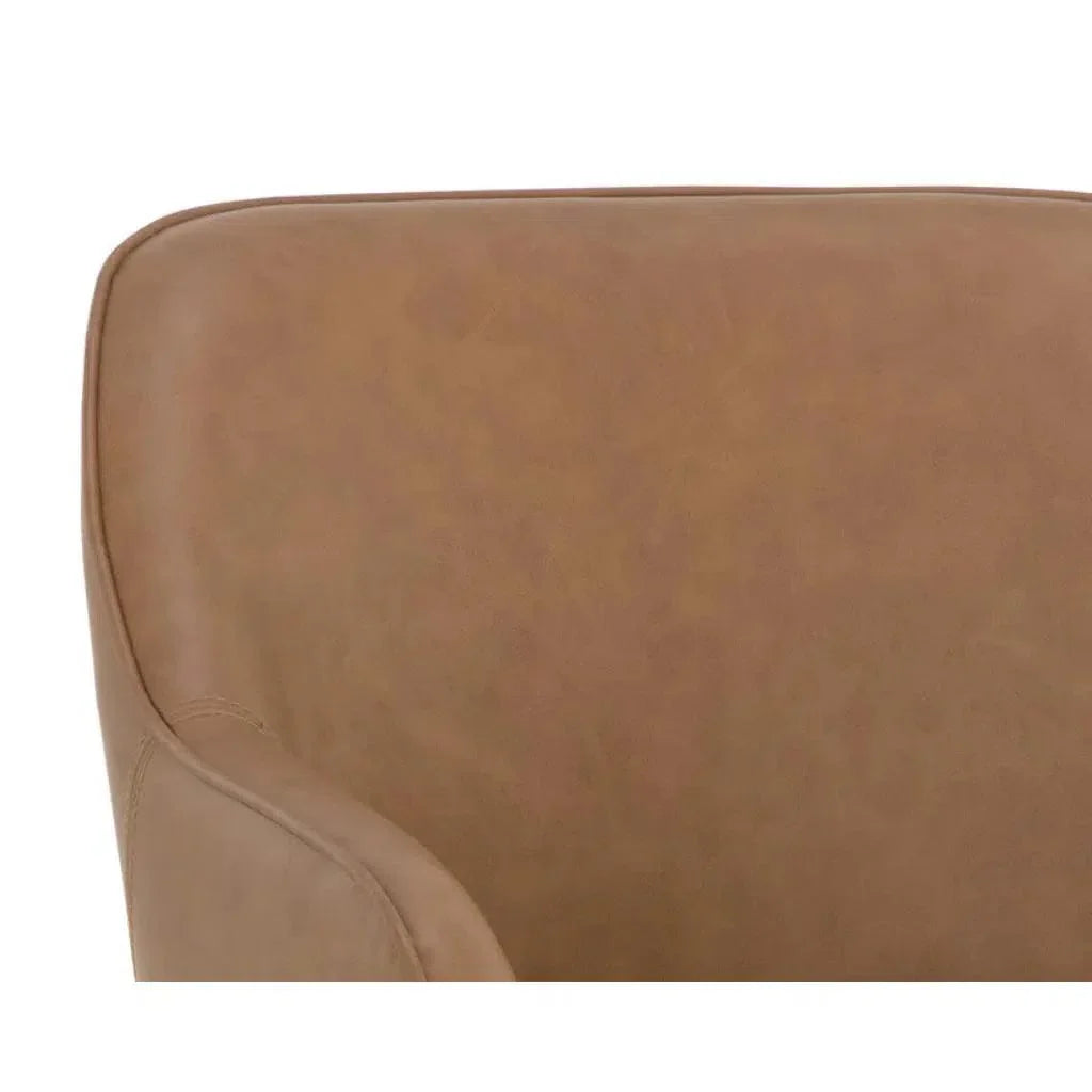 Malachi Leather Dining Armchair - LOOMLAN - SUNPAN - Dining Chairs
