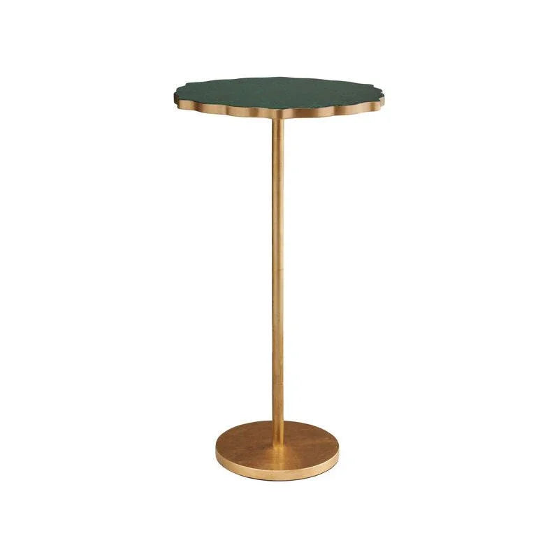 Malachite Green Lacquer Top Side Table - LOOMLAN - Chelsea House - Side Tables