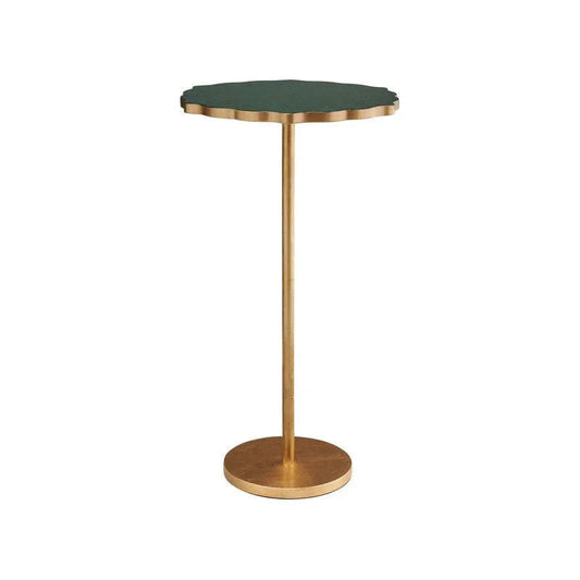 Malachite Green Lacquer Top Side Table - LOOMLAN - Chelsea House - Side Tables