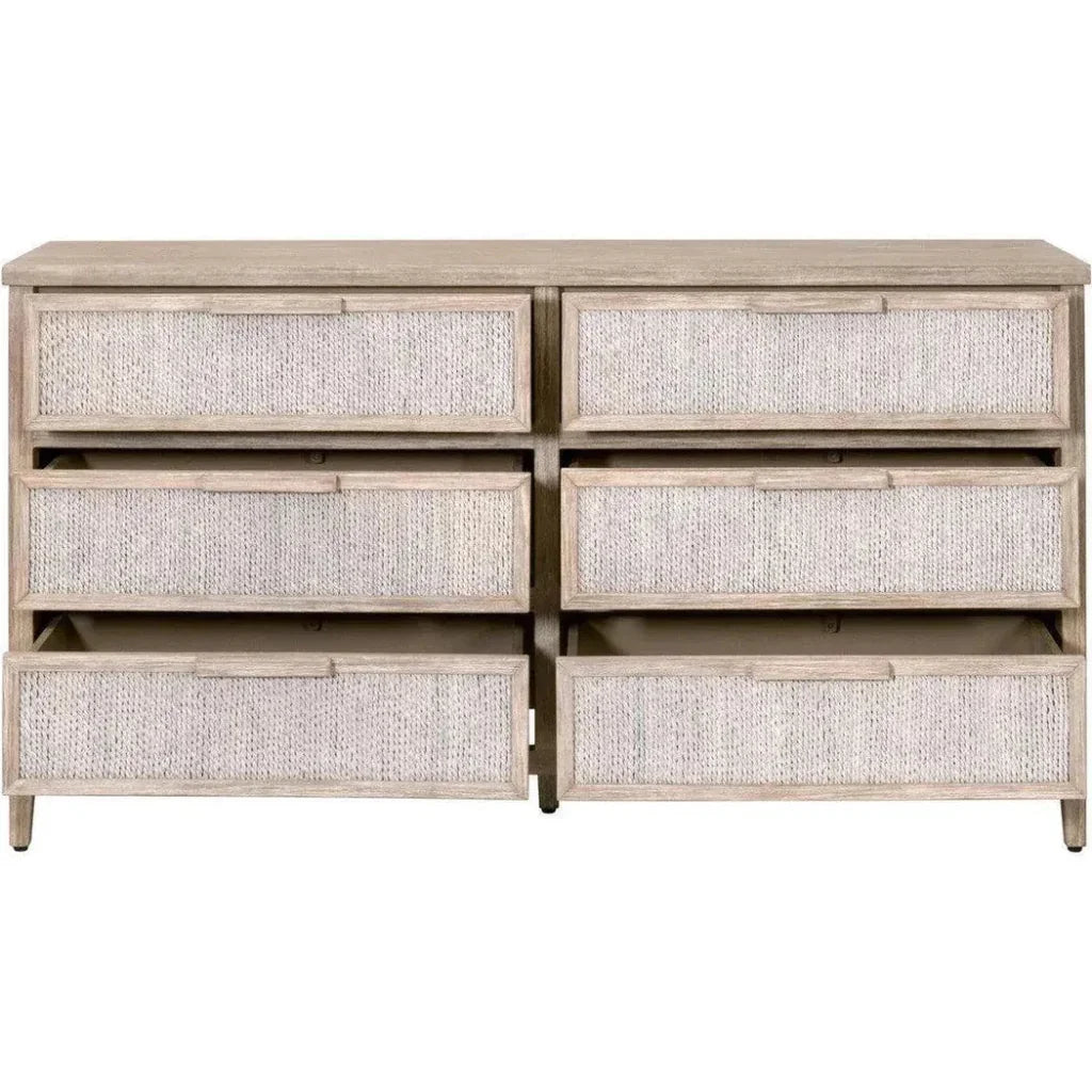 Malay 6 - Drawer Double Dresser - LOOMLAN - Essentials For Living - Dressers
