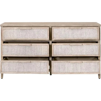 Malay 6 - Drawer Double Dresser - LOOMLAN - Essentials For Living - Dressers
