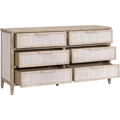 Malay 6 - Drawer Double Dresser - LOOMLAN - Essentials For Living - Dressers