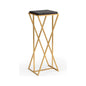 Malcolm Iron Framed Golden Pedestal - LOOMLAN - Wildwood - Side Tables