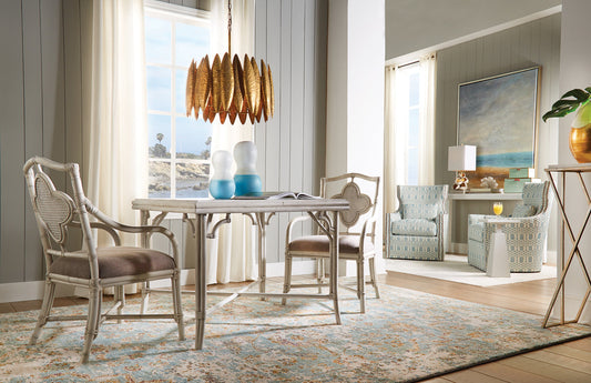 Malcolm White Marble Top Pedestal