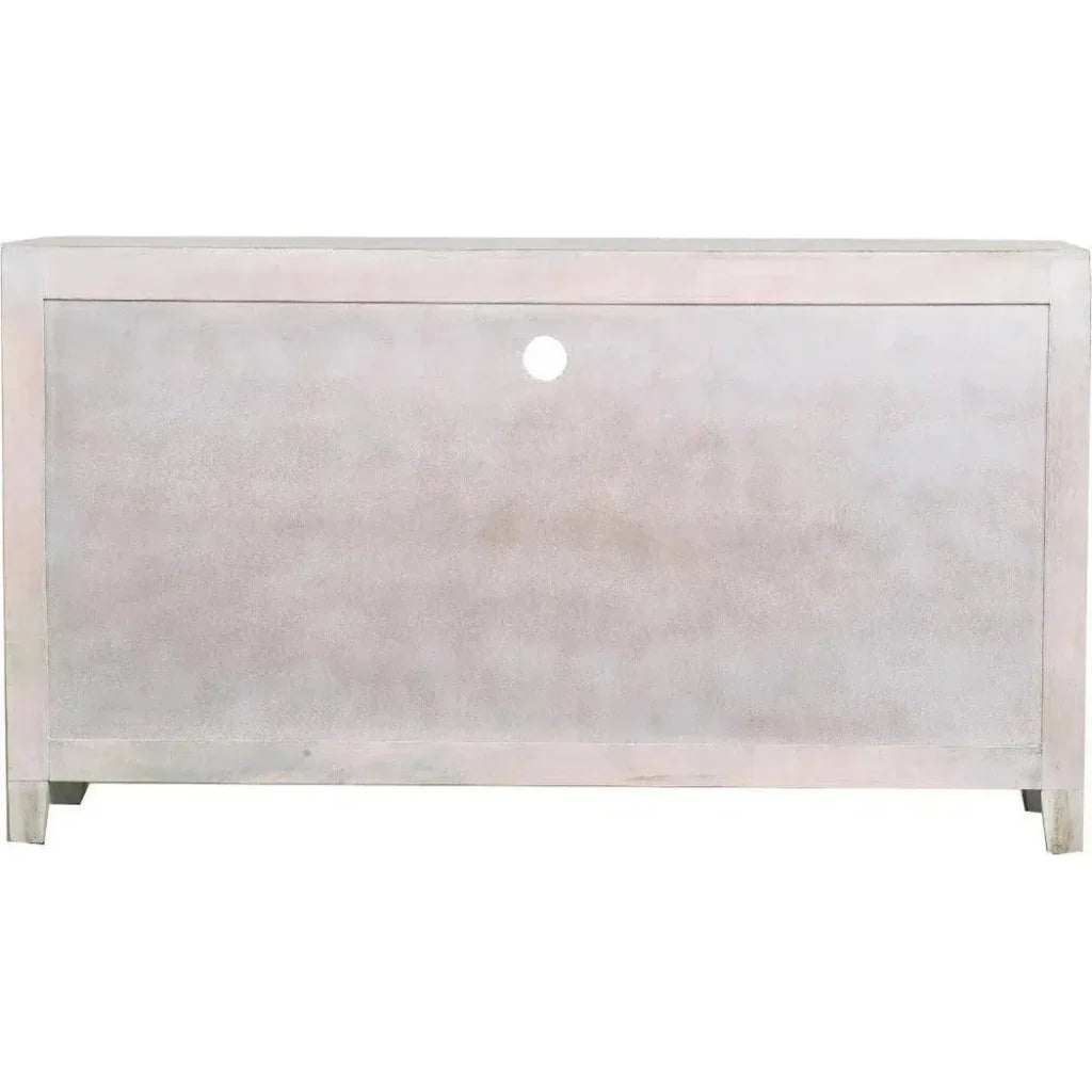 Reclaimed wood planked style whitewashed Cabinet - LOOMLAN - LOOMLAN - TV Stands & Media Centers