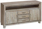 Reclaimed wood planked style whitewashed Cabinet - LOOMLAN - LOOMLAN - TV Stands & Media Centers