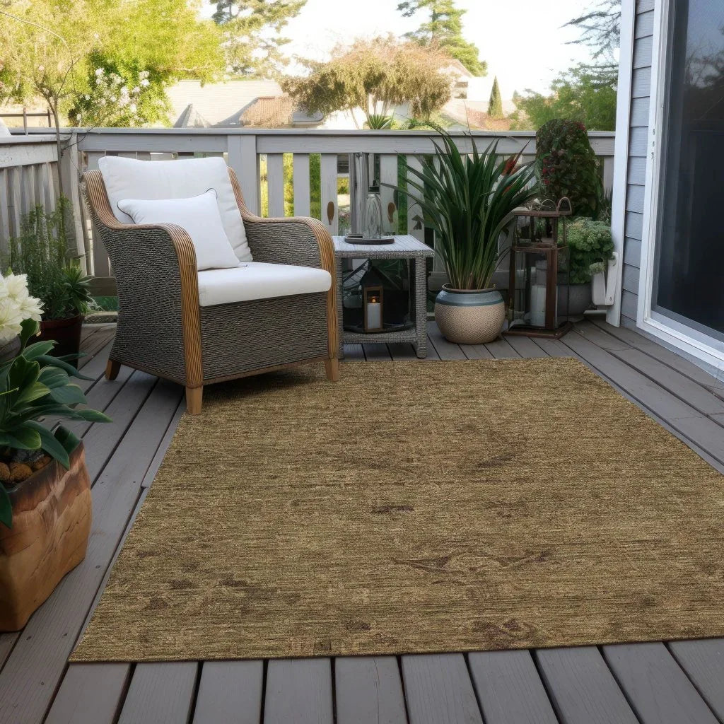 Malia Brown Washable Indoor-Outdoor Rug-Outdoor Rugs-LOOMLAN Rugs-LOOMLAN