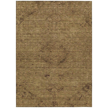 Malia Brown Washable Indoor-Outdoor Rug-Outdoor Rugs-LOOMLAN Rugs-2'6" x 3'10"-LOOMLAN